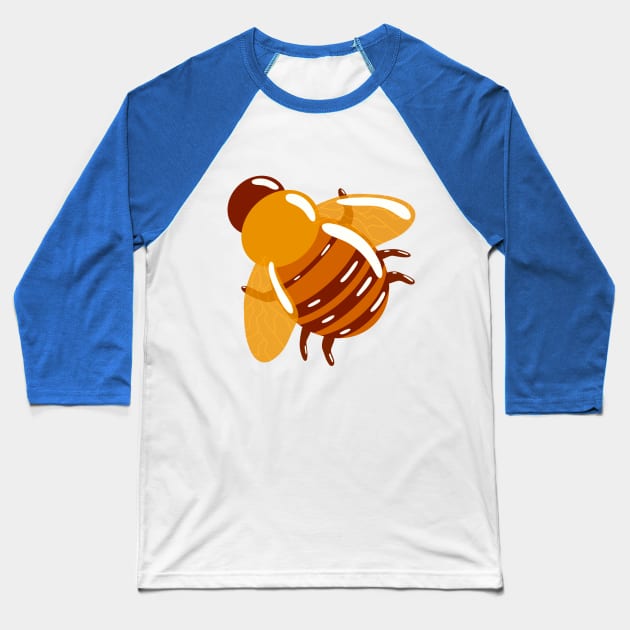 Shiny Honeybee Baseball T-Shirt by Unbrokeann